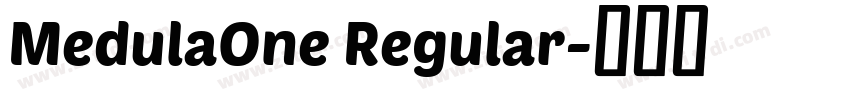 MedulaOne Regular字体转换